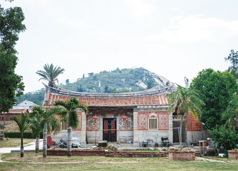 산후민속문화촌 내 가옥. 진먼다오에 존재하는 가장 대표적인 고택군락으로 꼽힌다