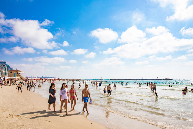 텔아비브에서 북부 하이파로 가는 길에 만난 아쿠아덕트 해변Aquaduct Beach