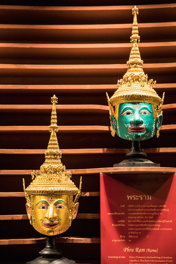 태국 왕궁에서 전해져 온 전통 가면극 콘(KHon)에 사용되는 가면