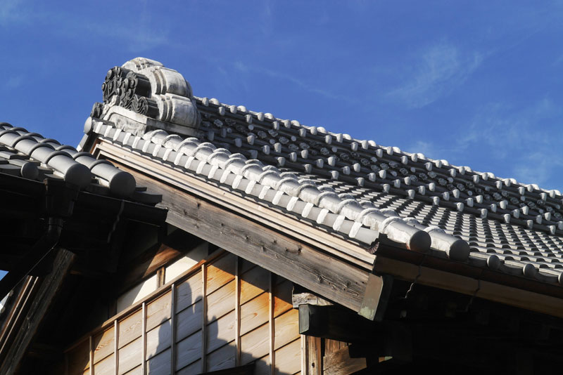 이바라키현 마카베 거리엔 최소한 백년도 넘은 간토식 전통 가옥이 이어져 있다
