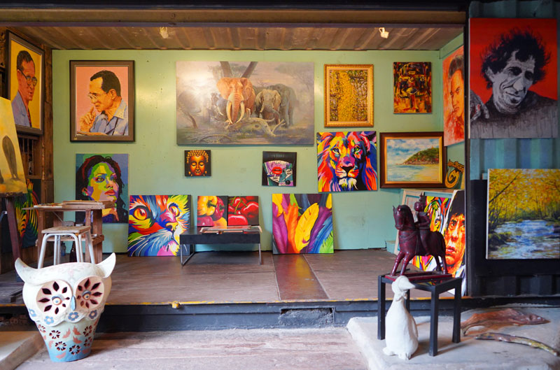 다양한 예술가의 작품들을 만날 수 있는 후아힌 아티스트 빌리지