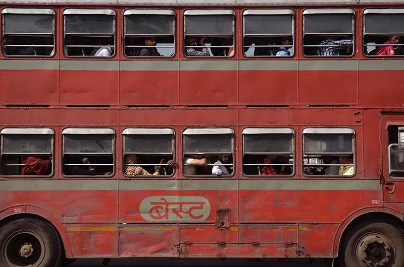 남인도에서는 기차보다 버스를 이용한 이동이 많았다