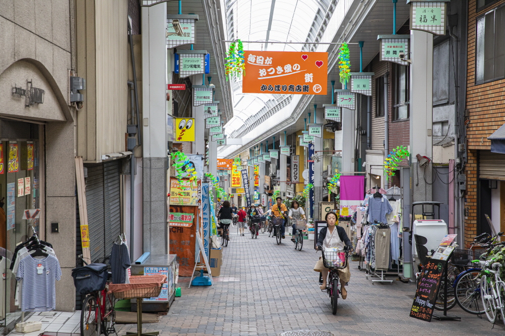 오사카의 일상을 엿볼 수 있는 나가호리 시장