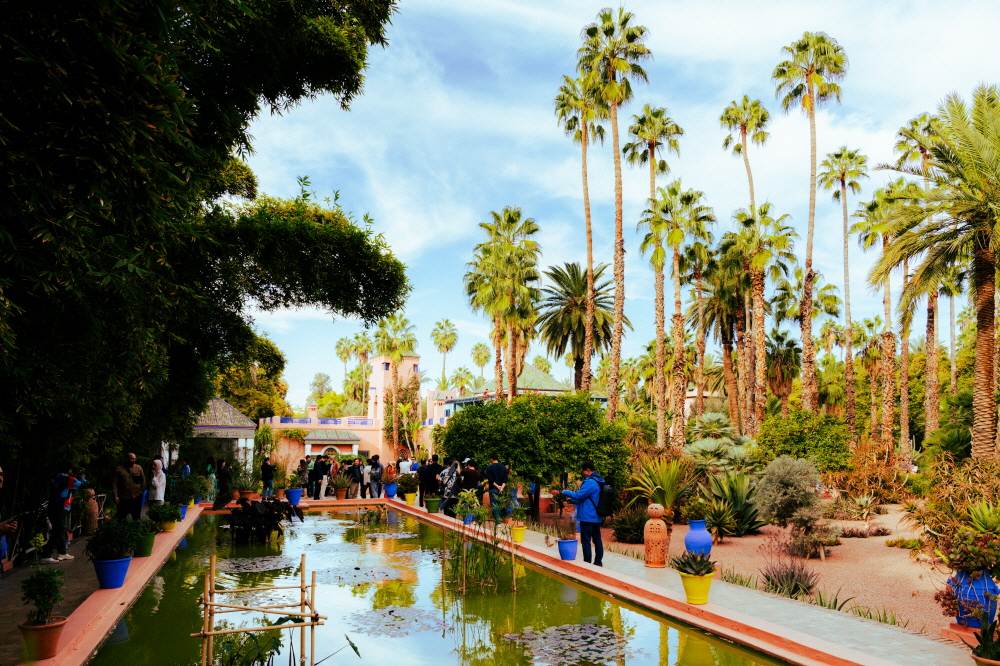 마라케시 대표 명소 중 하나, 마조렐 정원(Jardin Majorelle)