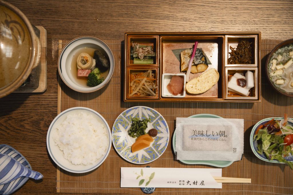 오오무라야의 조식.
